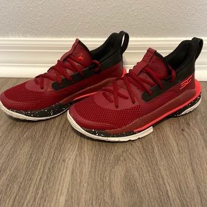 Under Armor Sneakers in Red and Black